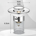 1PCS Washbasin Leak Plug Stainless Steel Bouncing Core Type Filter Basket Sink Drain for Washbasin Universal Accessory